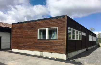 New school pavilion in Gloppen Municipality.